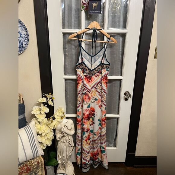 Floral Jealous Tomato Slip Dress - Picture 2 of 8